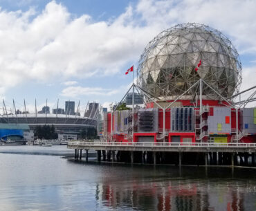 Downtown Vancouvers Science world formerly known as telus world of science is one of downtown Vancouver's most iconic landmarks.