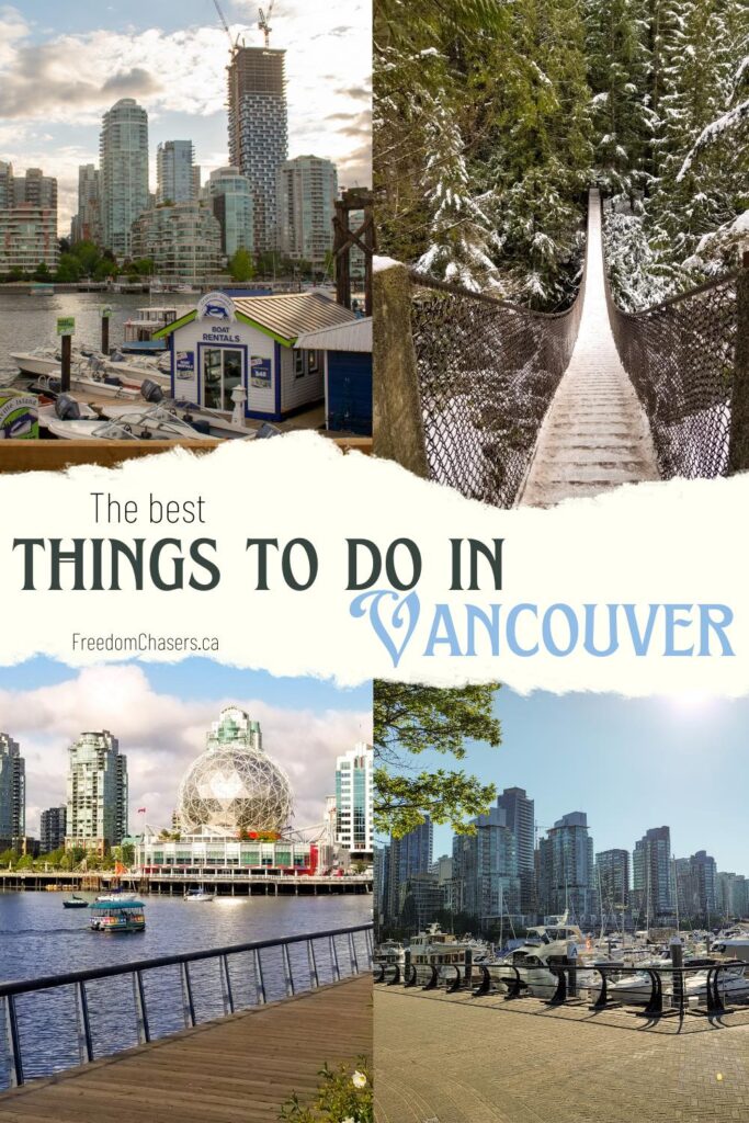 The best things to do in Vancouver are visit stanley park, deep cove, north vancouver, the grouse grind, whale watching and more.
