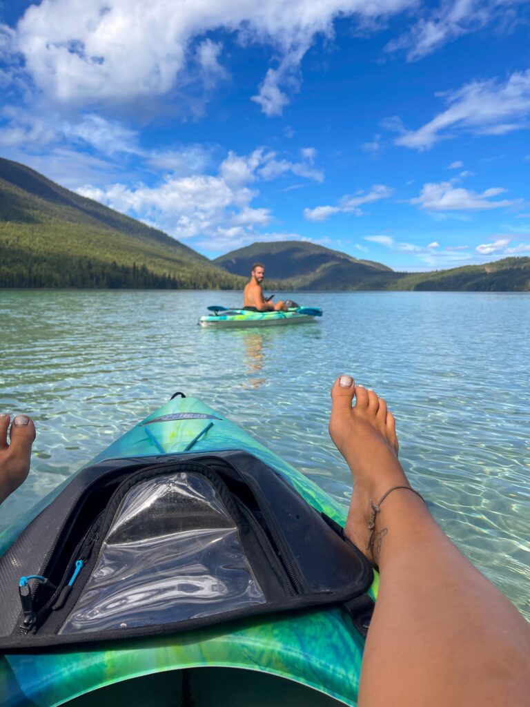 kayaking Johnson Lake is one of the best things to do in BC.