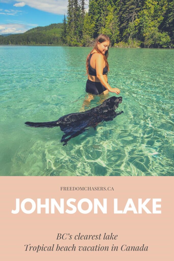 Want to visit the clearest lake in Canada and feel like you are on a tropical vacation? Johnson Lake is the prettiest lake in BC.