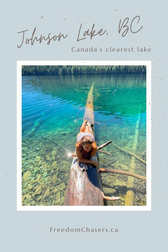 The best lake in Canada is Johnson Lake in BC. Paddle board Johnson Lake, kayak or scuba dive in BC's clearest lake.