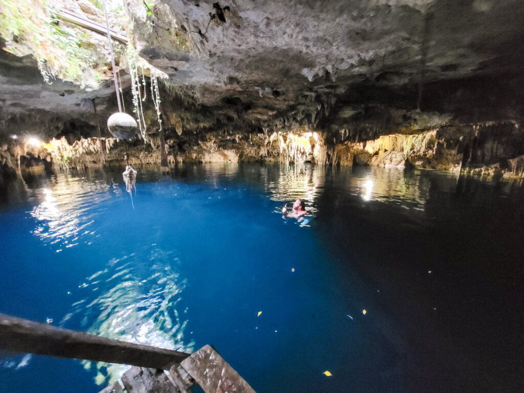 swimming in a cenote