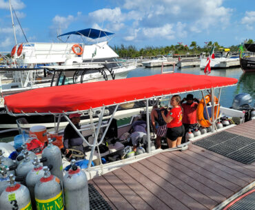 scuba diving boat