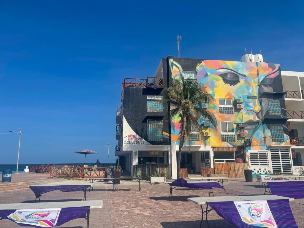 Colorful building in Isla Mujeres